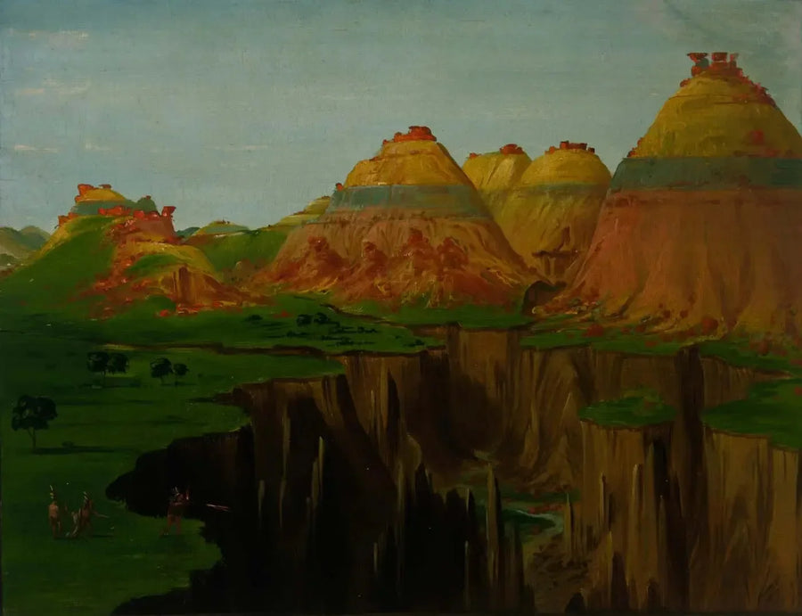 "Mursteinovner", Clay Bluffs, 1900 miles over Saint-Louis - George Catlin

Source:
« Brick Kilns », Clay Bluffs, à 1 900 miles au-dessus de Saint-Louis - George Catlin