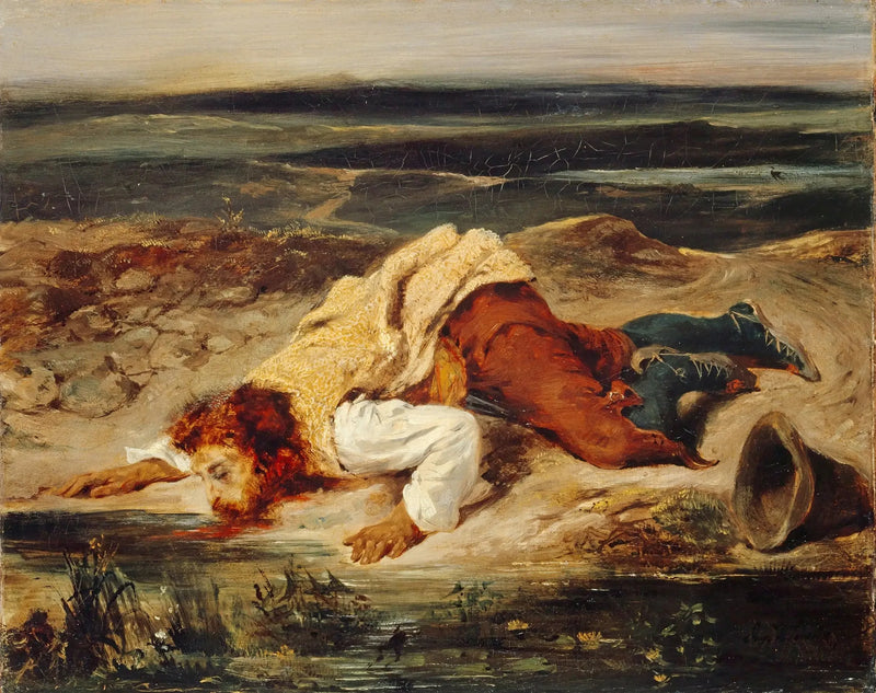 Skadet brigand - Eugène Delacroix