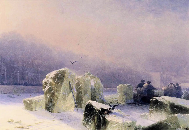 Isbryter på den frosne Neva i Sankt Petersburg - Ivan Aivazovskij

Source:
Brise-glace sur la Neva gelée à Saint-Pétersbourg - Ivan Aïvazovski