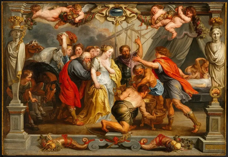 Briséis gjenoppstått for Achille - Peter Paul Rubens