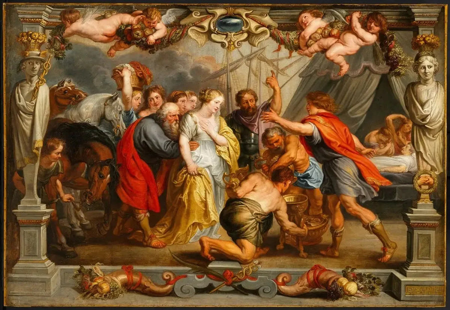 Briséis gjenoppstått for Achille - Peter Paul Rubens