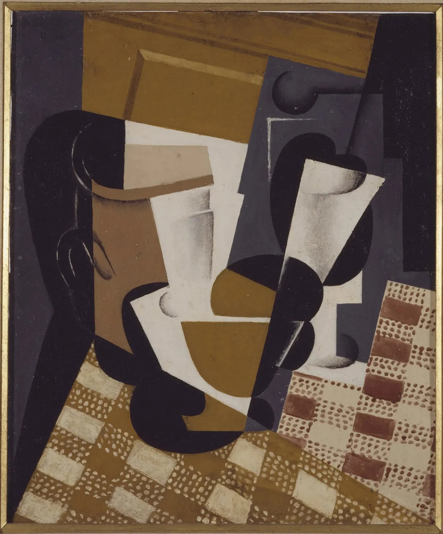 Brokk og glass - Juan Gris