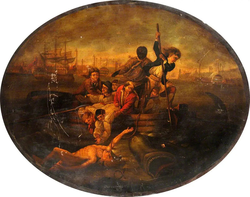 Brook Watson angrepet av en hai i havnen i Havana, 1749 - John Singleton Copley

Source:
Brook Watson attaqué par un requin dans le port de La Havane, 1749 - John Singleton Copley