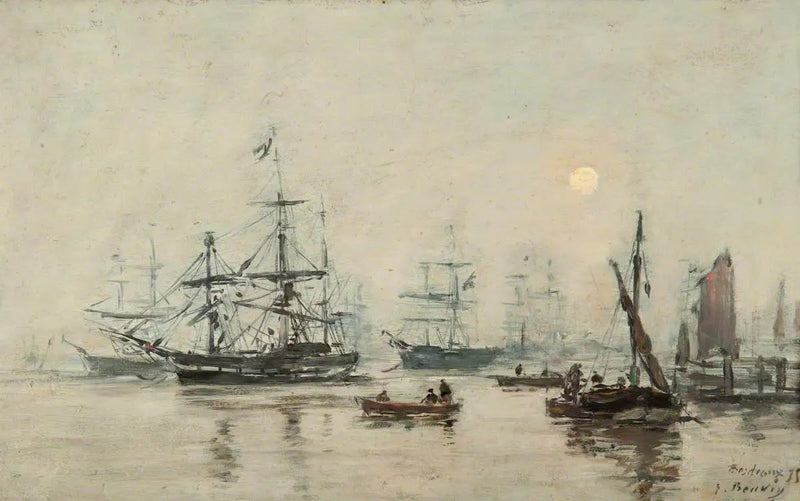 Tåke, Bordeaux - Eugène Boudin