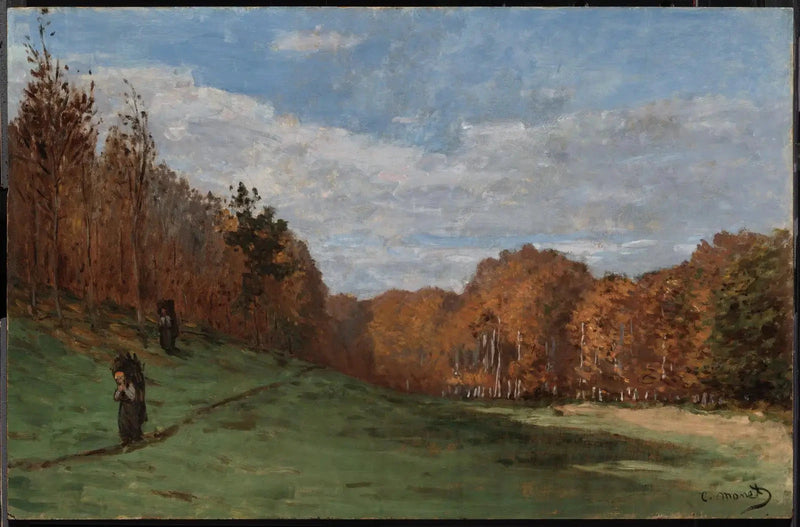 Tømmerhoggerne i utkanten av skogen W18 - Claude Monet