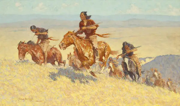 Buffalo Runners - Big Horn-basseng - Frederic Remington

Source:
Buffalo Runners - Bassin de Big Horn - Frederic Remington