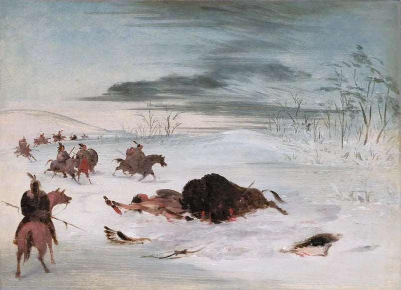 Døende okse i en snøfonn - George Catlin

Source:
Buffle mâle mourant dans une congère - George Catlin