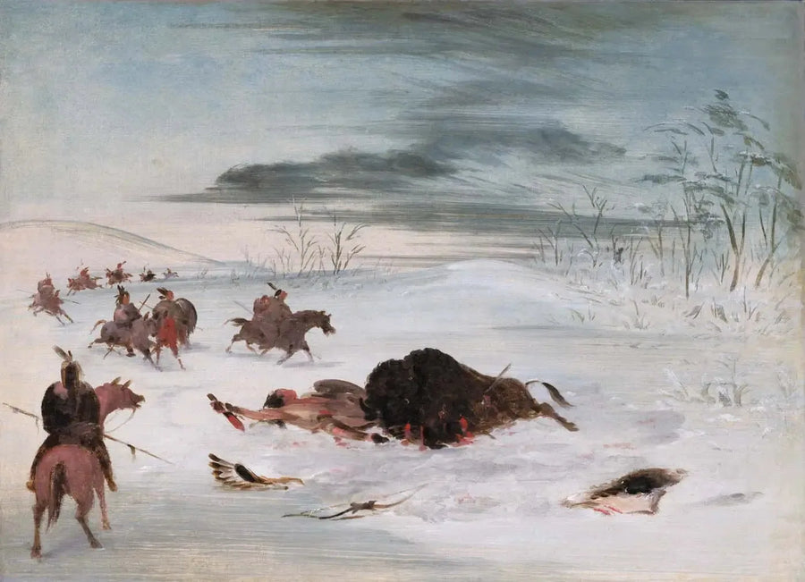 Døende okse i en snøfonn - George Catlin

Source:
Buffle mâle mourant dans une congère - George Catlin