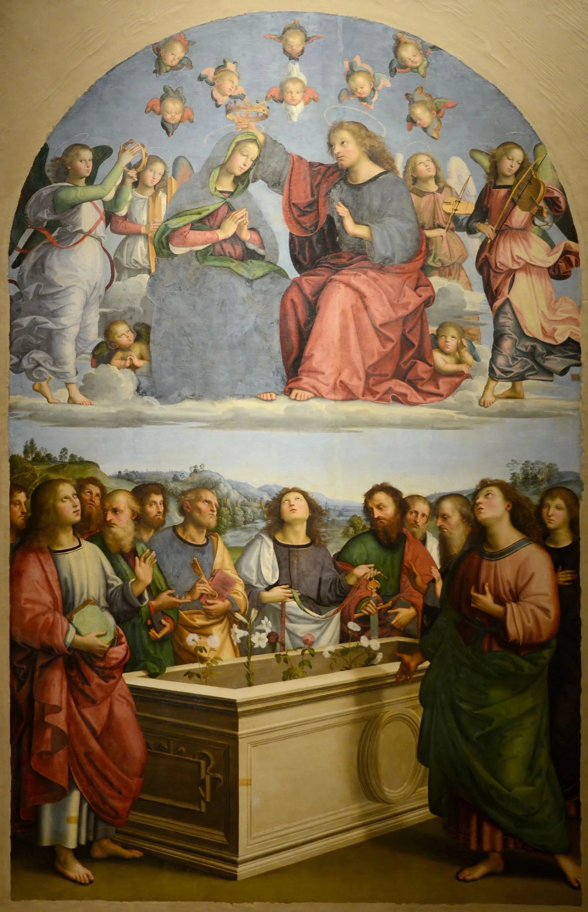 Le Couronnement de la Vierge - Raphaël Sanzio - Réproduction huile sur toile