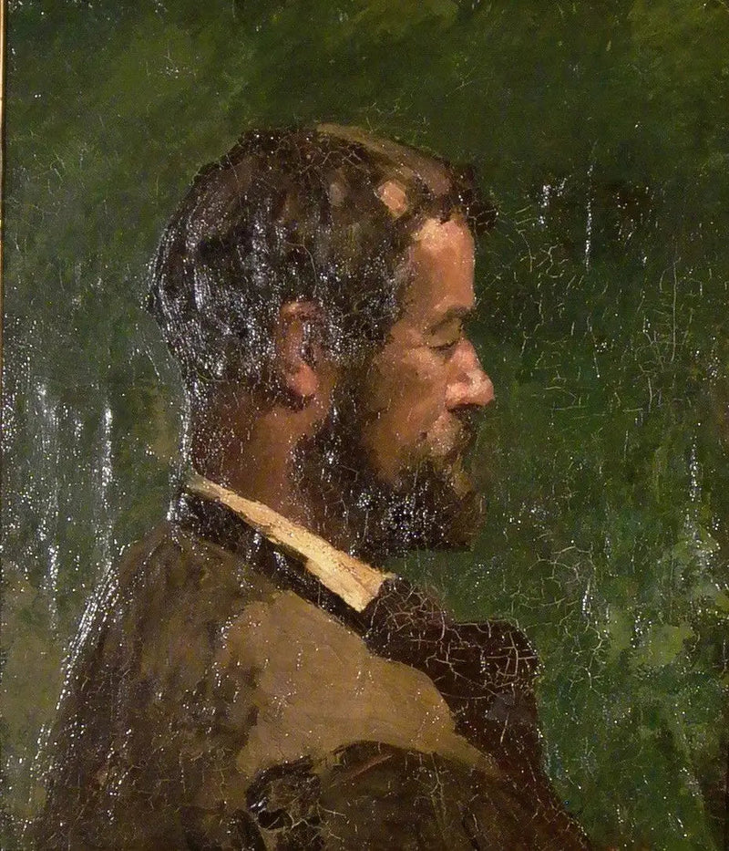 Mannprofil bust - Gustave Courbet
