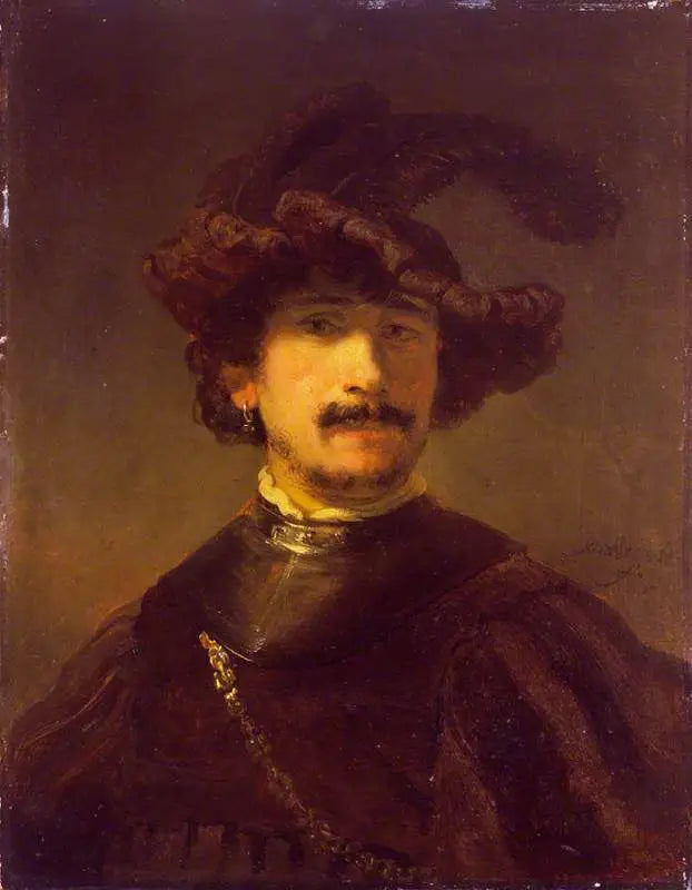 Byste av mann med gorgerin og fjellue - Rembrandt