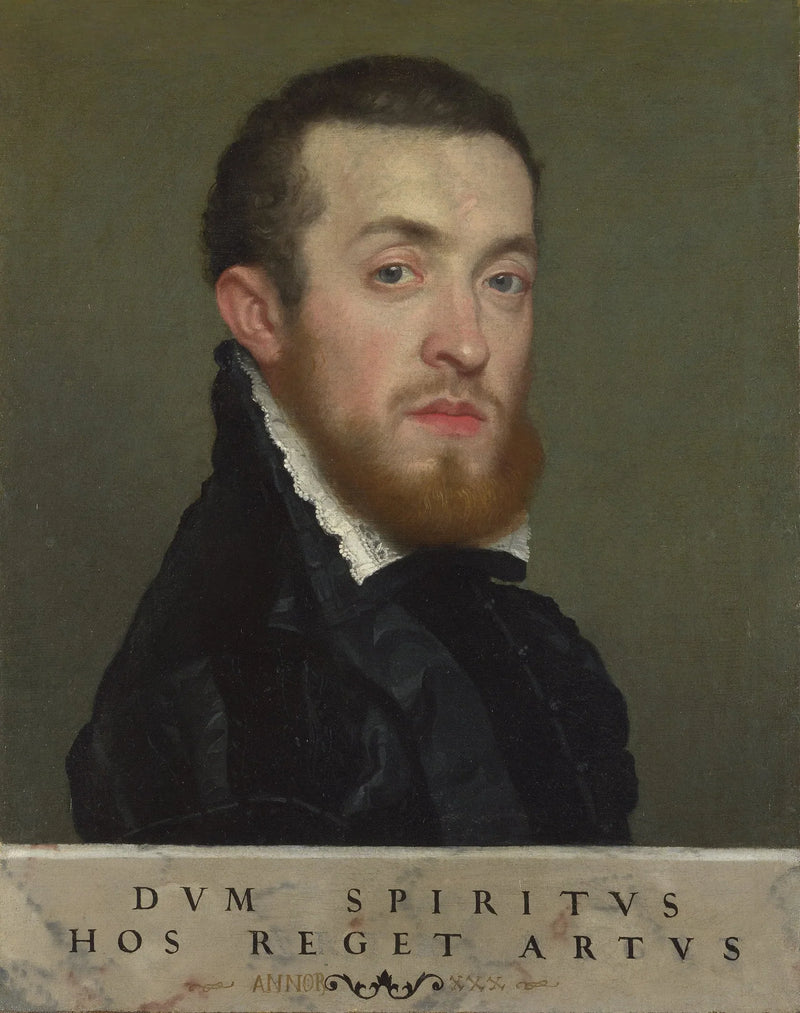 Byste av en ung mann med en inskripsjon - Giovanni Battista Moroni