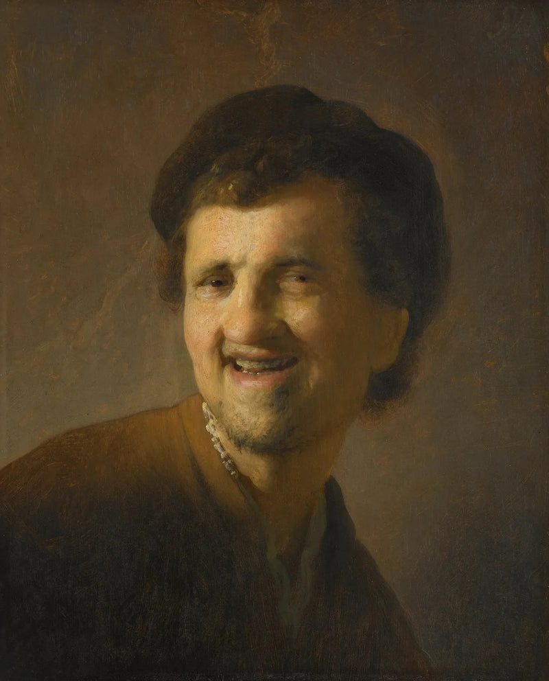 Buste av en leende ung mann - Rembrandt