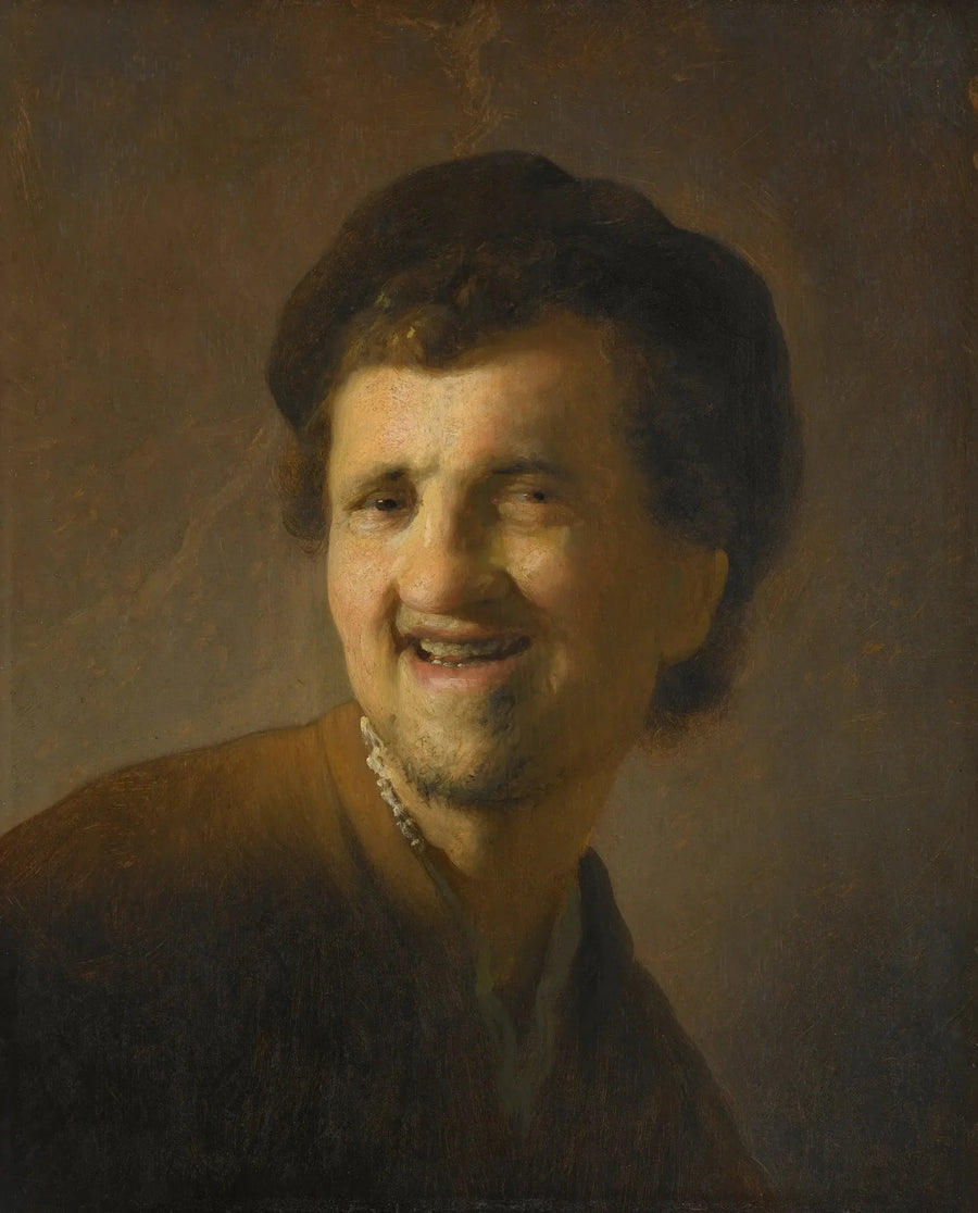 Buste av en leende ung mann - Rembrandt