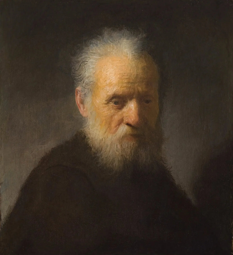 Buste av en gammel skjeggete mann - Rembrandt