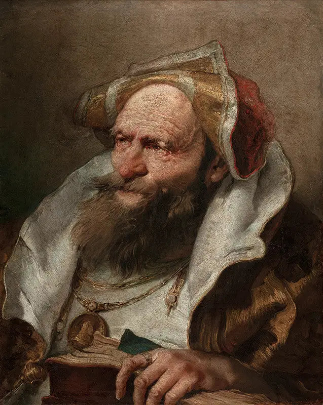 Brystbilde av en gammel mann - Giovanni Battista Tiepolo