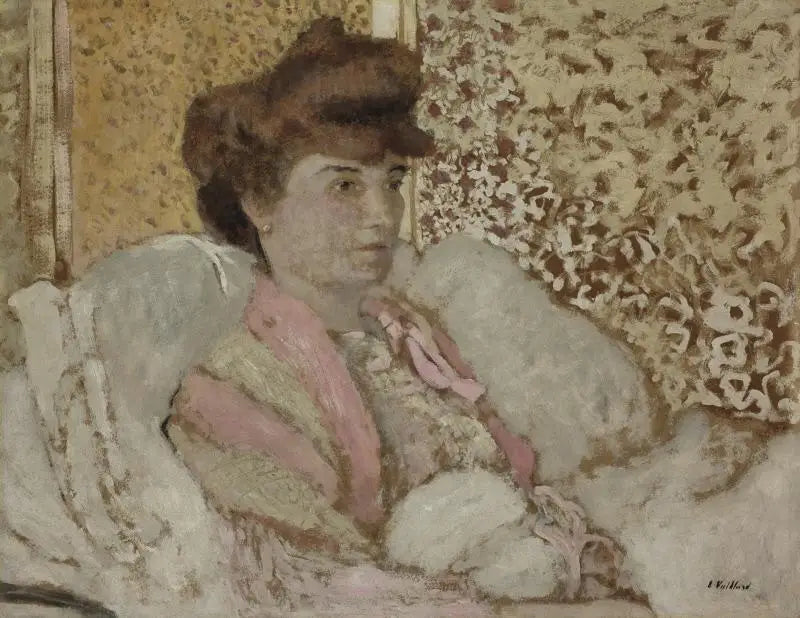 Sittende kvinnebuste (Misia Natanson) - Édouard Vuillard