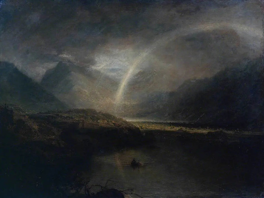 Buttermere-sjøen, med del av Cromackwater, Cumberland, et regn - J. M. W. Turner