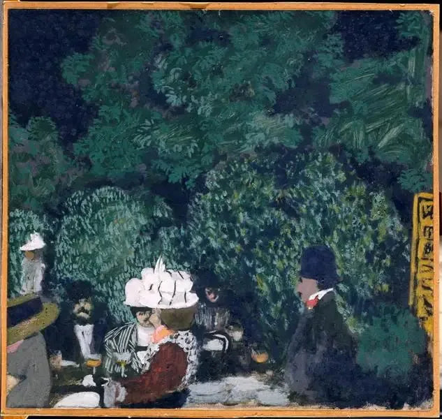 Kafé ved Boulogne-skogen - Édouard Vuillard