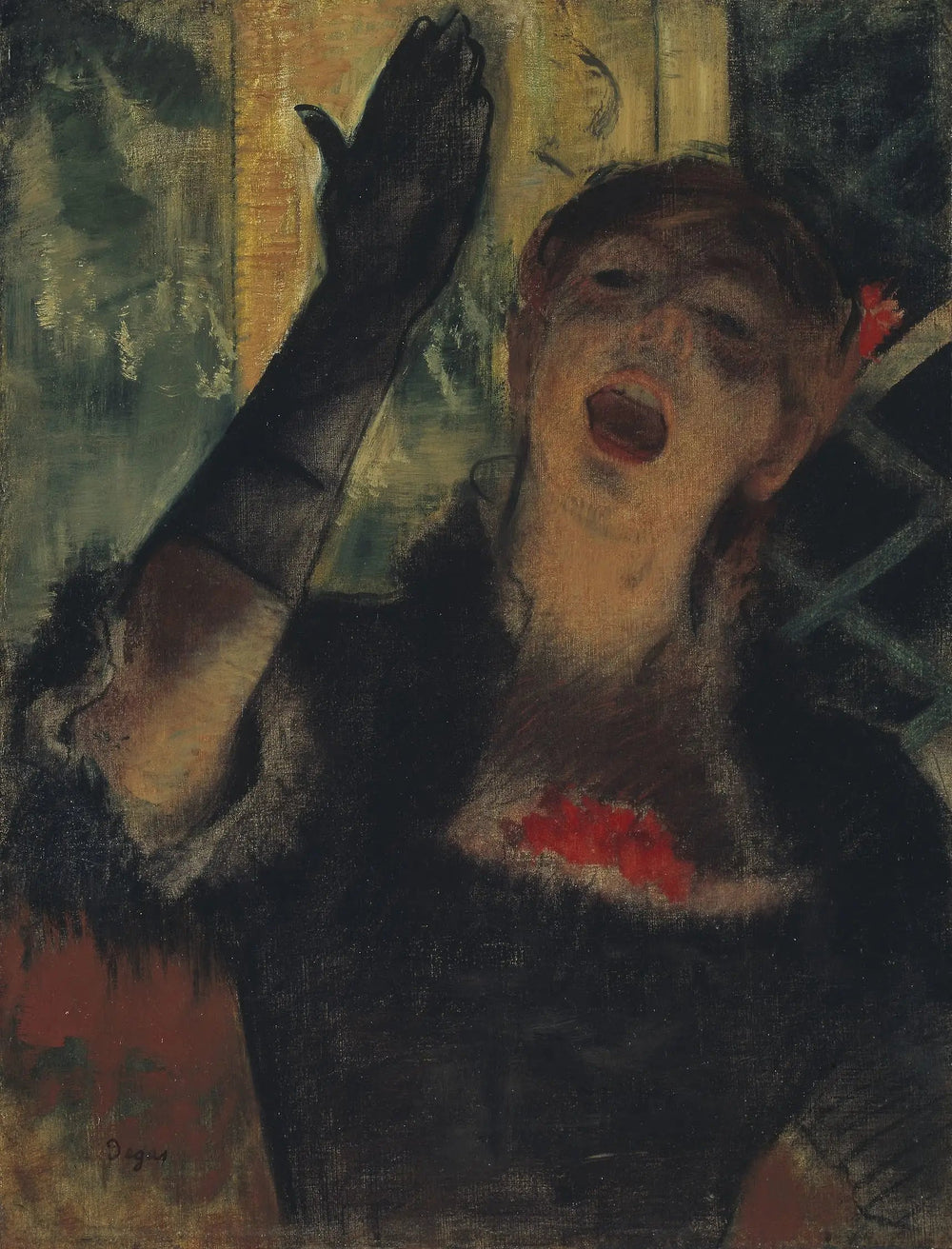 Café Singer - Edgar Degas image 1 copie peinte à la main à l’huile