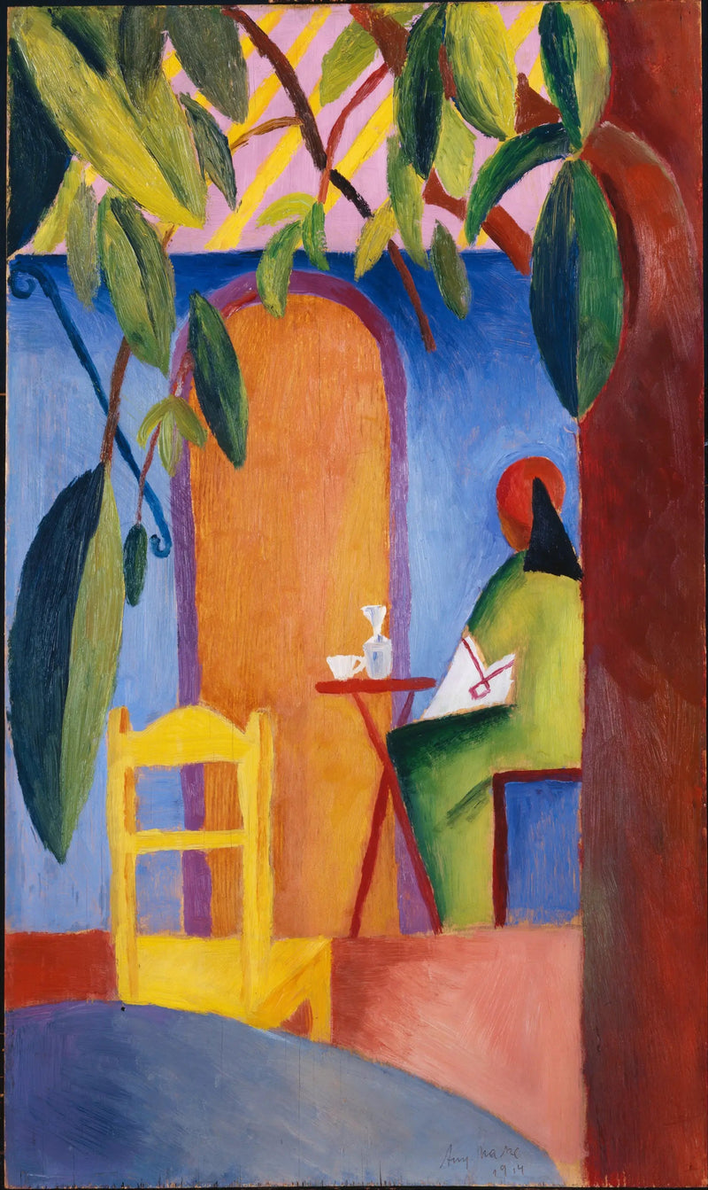 Tyrkisk kafé - August Macke