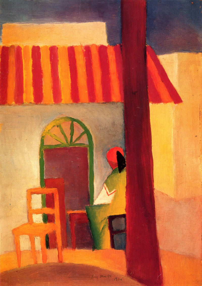 Tyrkisk kafé - August Macke