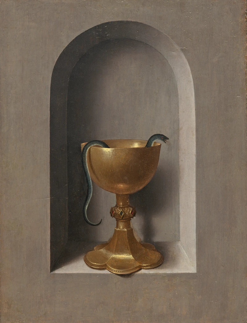 Kalk av Johannes Evangelisten [revers] - Hans Memling