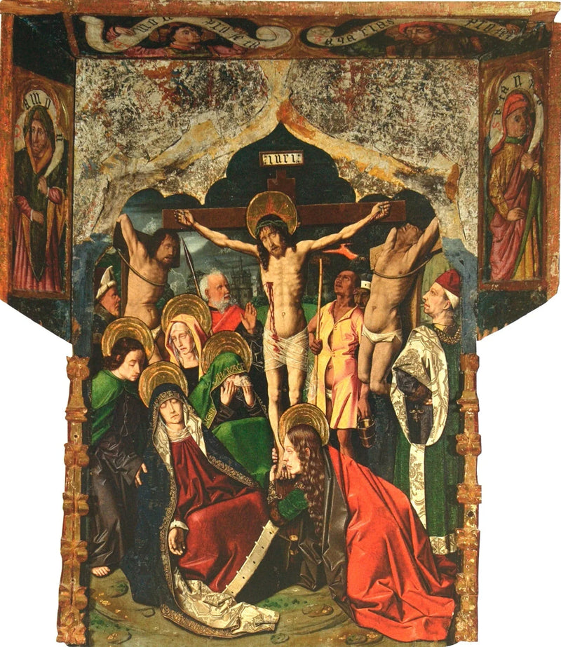 Calvariet i alteret til Sainte Engratia - Bartolomé Bermejo