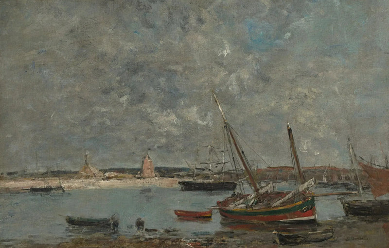 Camaret: Havnen - Eugène Boudin