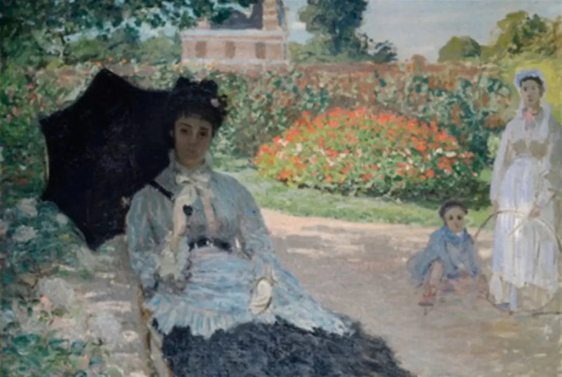 Camille i hagen med Jean og hennes gode W280 - Claude Monet