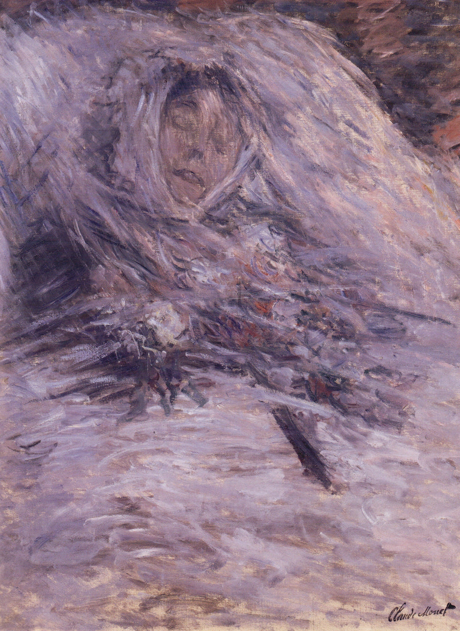 Camille på dødsleiet W543 - Claude Monet