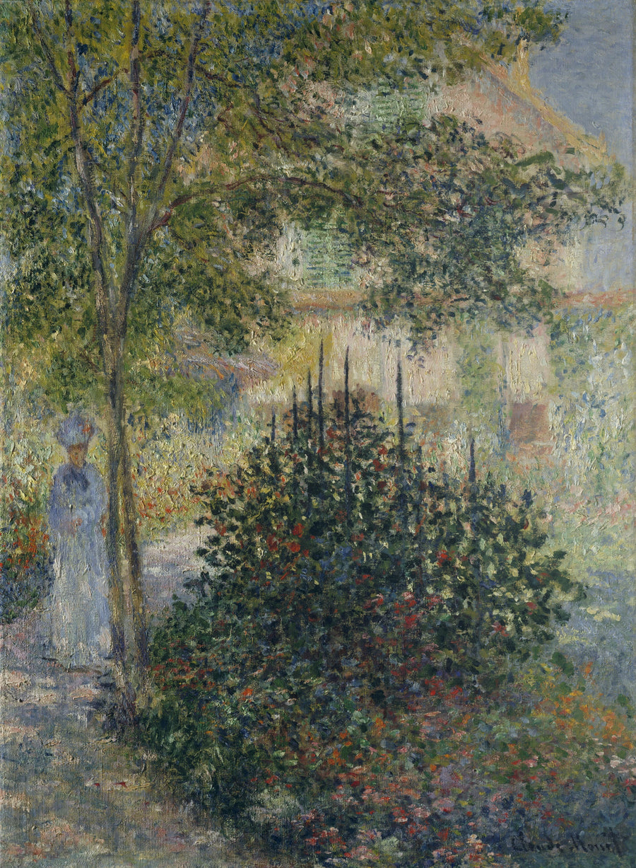 Camille Monet i hagen i Argenteuil W410 - Claude Monet