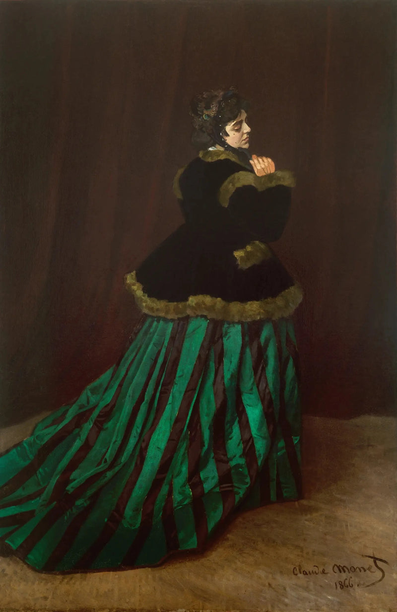 Camille eller Kvinnen i den grønne kjolen W65 - Claude Monet