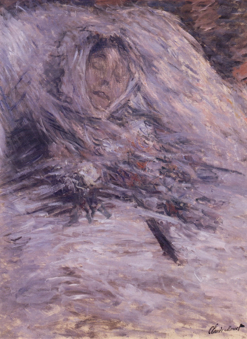 Camille på sitt dødsleie - Claude Monet
