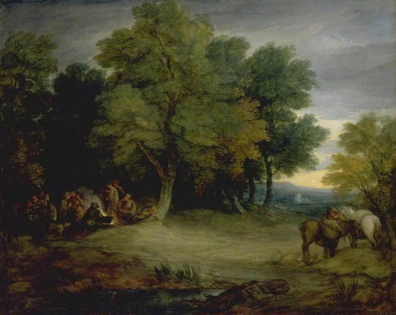 Sigøynerleir, solnedgang - Thomas Gainsborough

Source:
Campement de gitans, coucher de soleil - Thomas Gainsborough