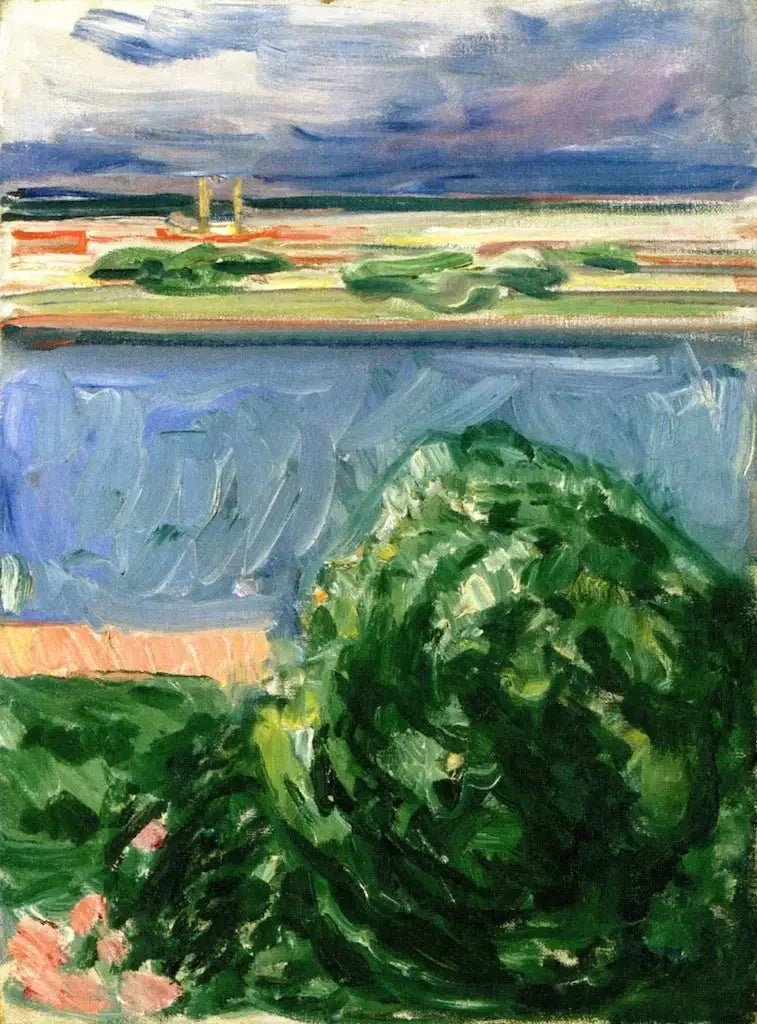 kanal til de svarte skyene - Edvard Munch