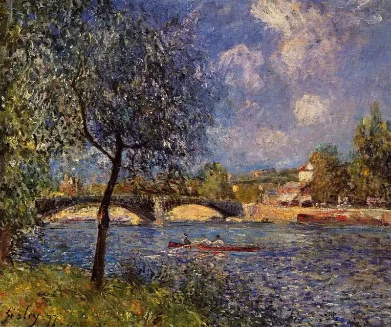Bristolkanalen, kveld - Alfred Sisley