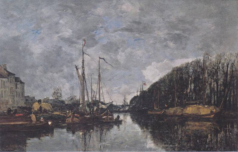Alléen til den grønne kanalen, Brussel - Eugène Boudin
