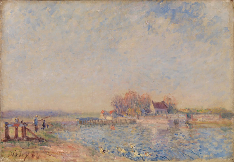 Saint Mammès-kanalen – Loing (Saint Mammès – Loing-kanalen) - Alfred Sisley