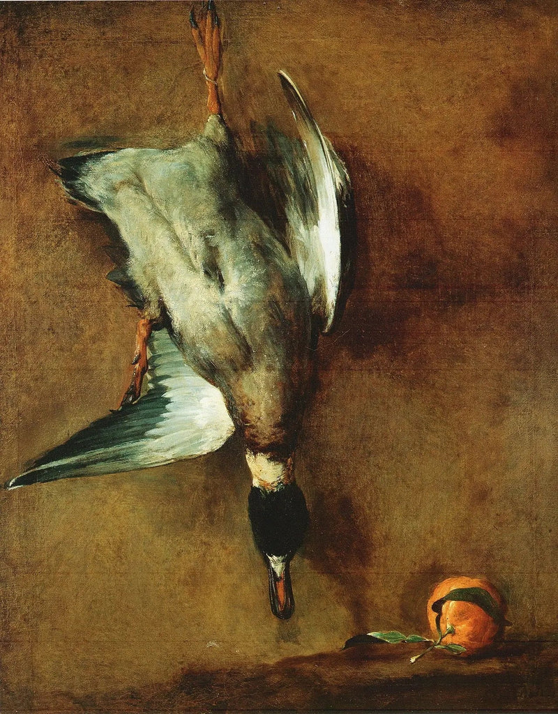 Andekvake med appelsin - Jean Siméon Chardin