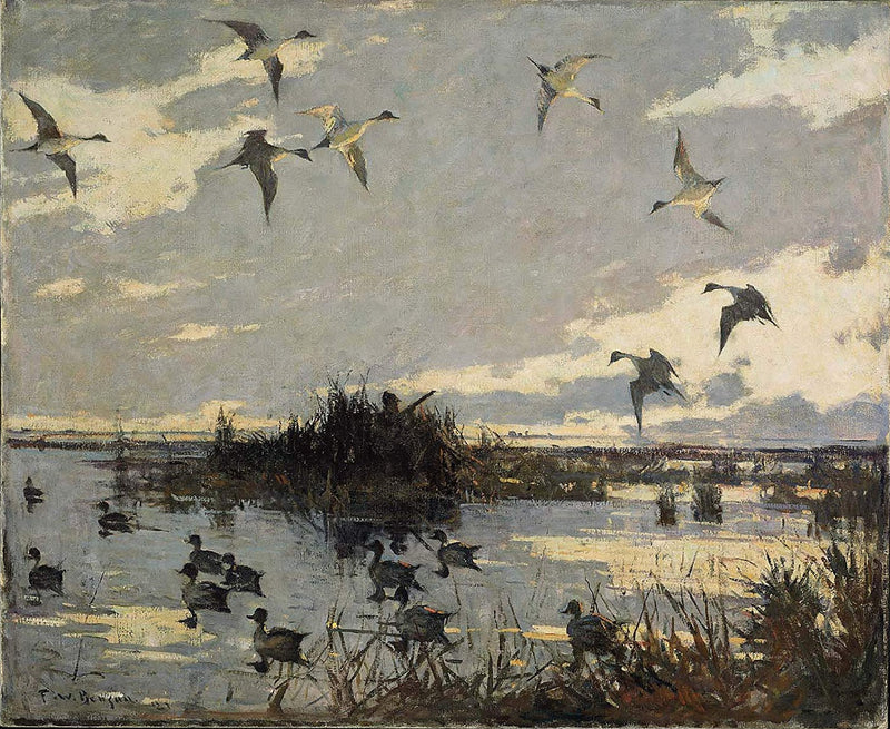 Lurte andeflukt - Frank Weston Benson