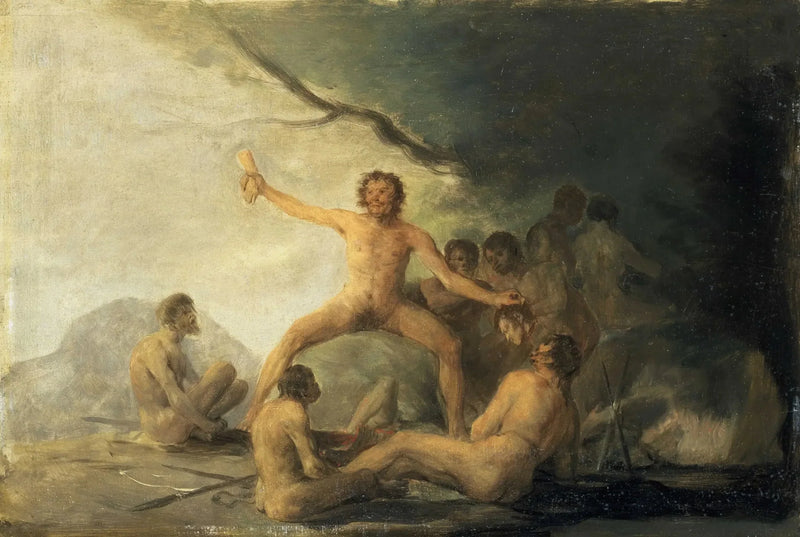 Kannibaler som betrakter menneskelige rester - Francisco de Goya