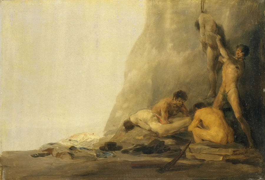 Kannibaler som forbereder ofrene sine - Francisco de Goya