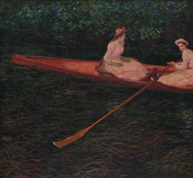 Med kano på Epte W1250 - Claude Monet