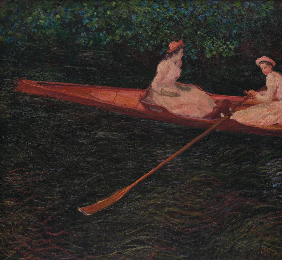 Med kano på Epte W1250 - Claude Monet