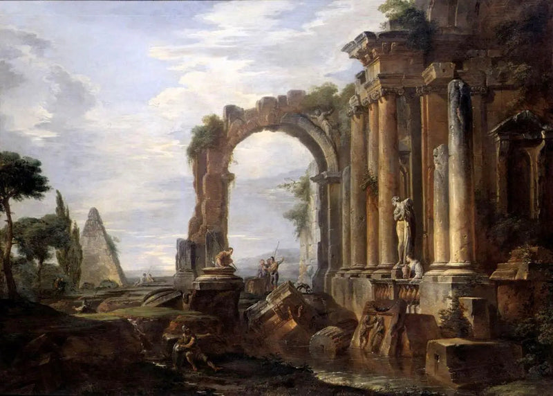 Klassisk ruin-kaprisje - Giovanni Paolo Panini

Source:
Capriccio des ruines classiques - Giovanni Paolo Panini
