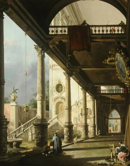 Capriccio: En søylegang som vender ut mot en palassgård - Canaletto

Source:
Capriccio : Une colonnade ouvrant sur la cour d'un palais - Canaletto