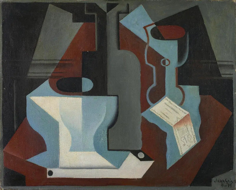 Karaf, bol og glass - Juan Gris