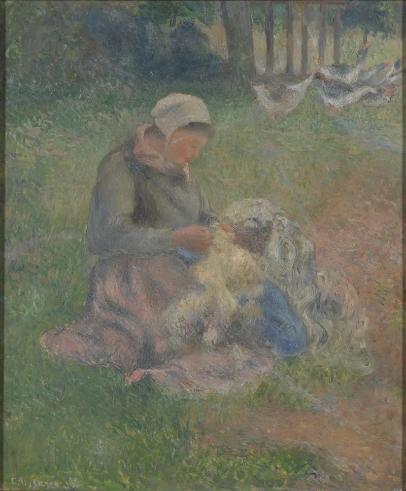 Ullkardering - Camille Pissarro