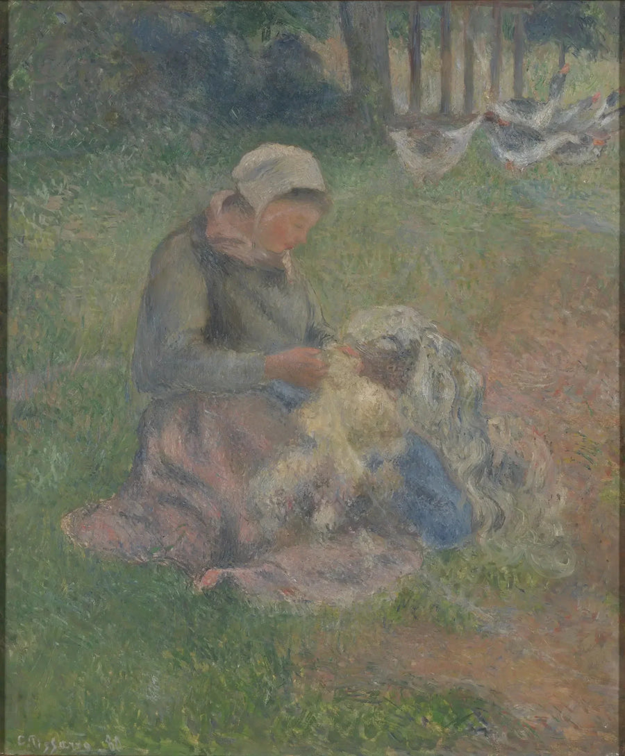 Ullkardering - Camille Pissarro
